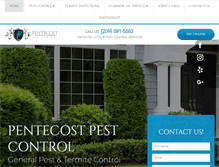 Tablet Screenshot of pentecostpestcontrol.com